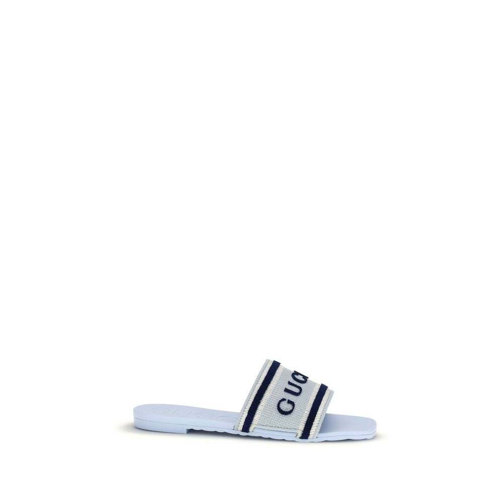 Gucci blue cotton sandals-1
