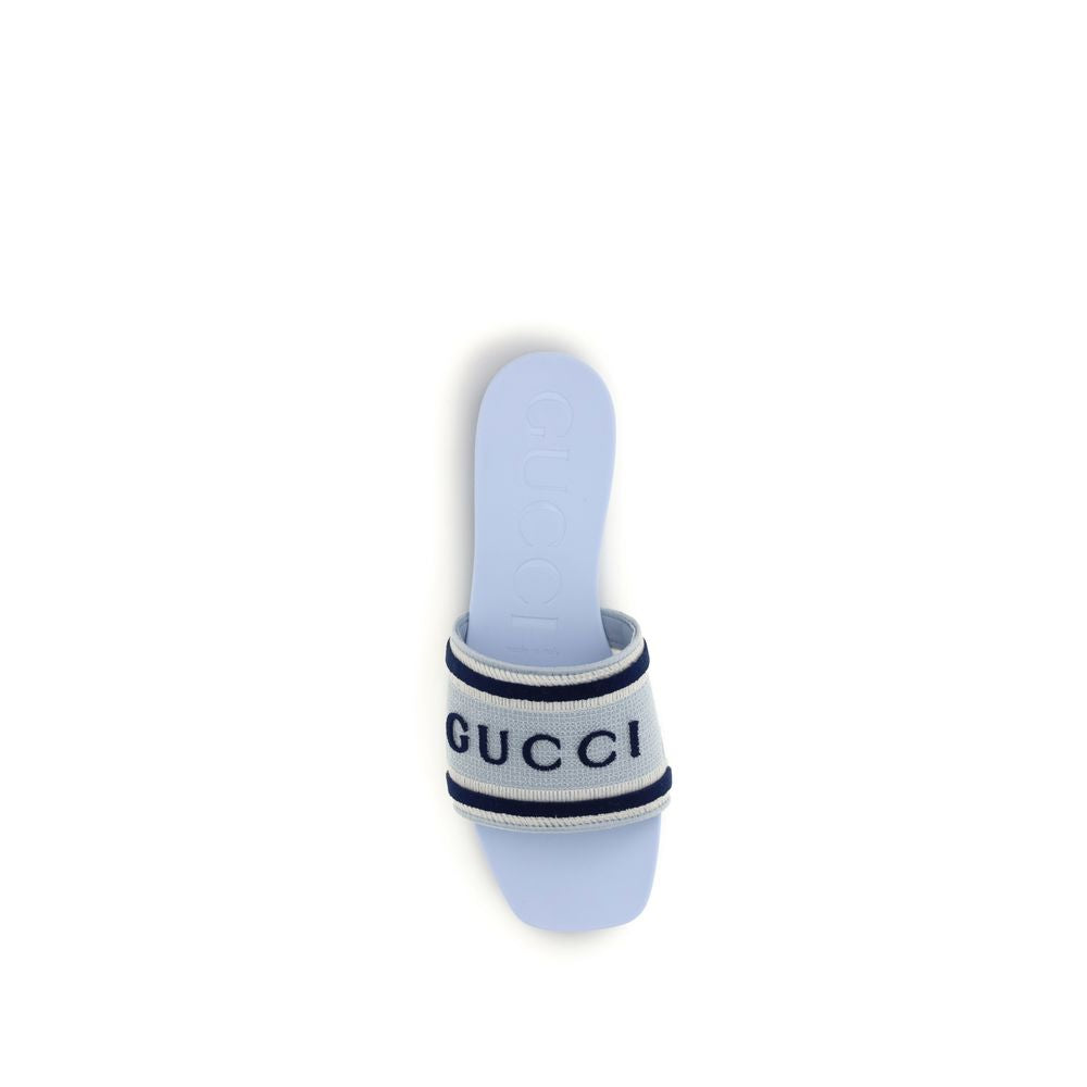 Gucci blue cotton sandals-4