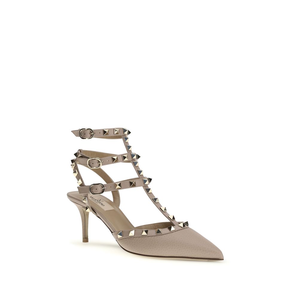 Valentino Garavani Grey Calfskin Pumps Bos Taurus-2