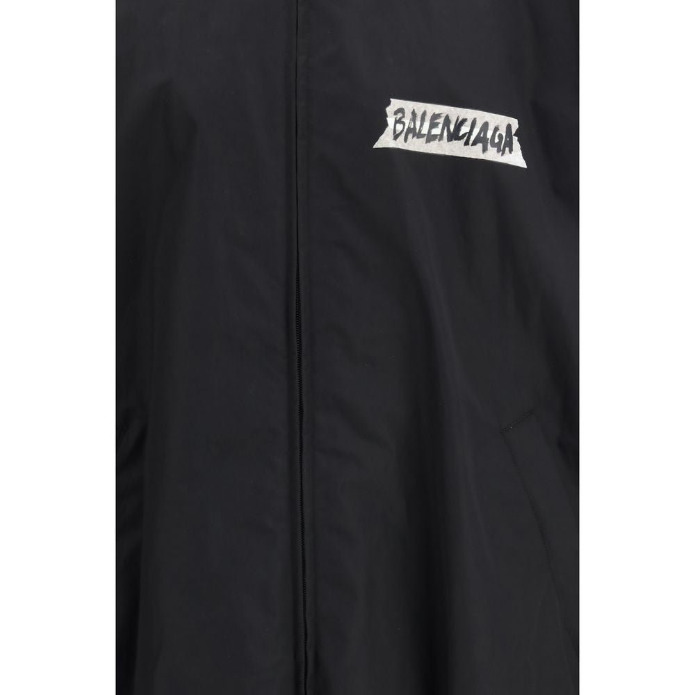 Balenciaga Black Cotton Shell Jacket-3