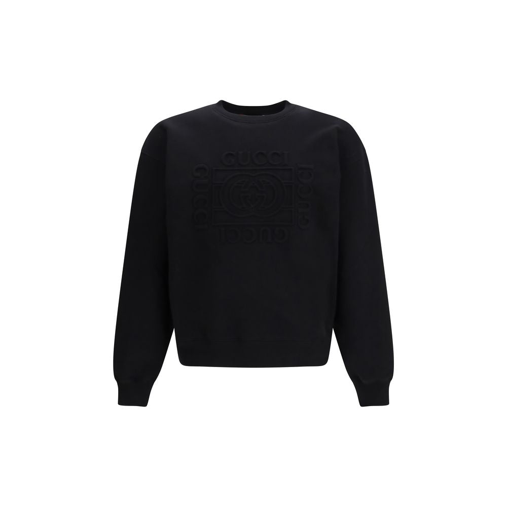 Gucci Schwarzer Baumwoll-Sweatshirt-1