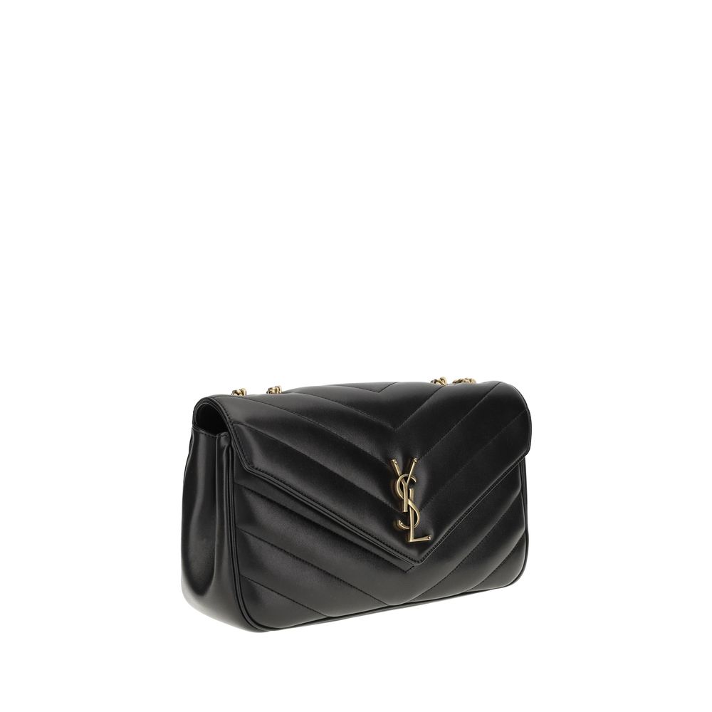 Saint Laurent Black Bos Taurus Calfskin Shoulder Bag-2