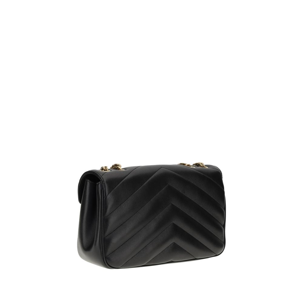 Saint Laurent Black Bos Taurus Calfskin Shoulder Bag-3