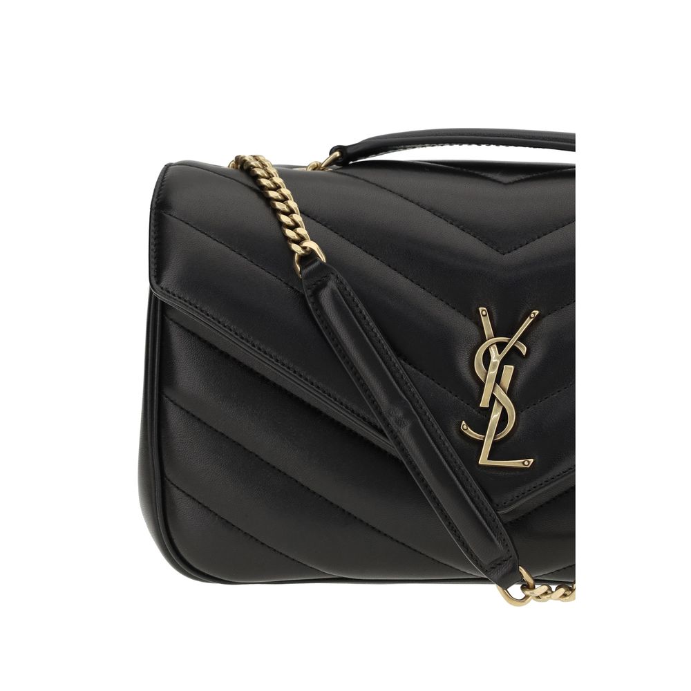 Saint Laurent Black Bos Taurus Calfskin Shoulder Bag-4