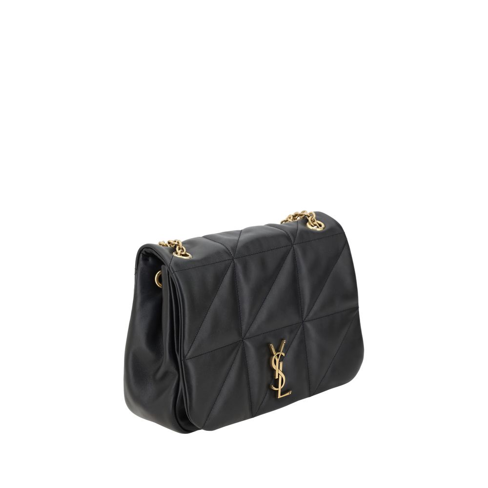 Saint Laurent Black Bos Taurus Calfskin Shoulder Bag-2