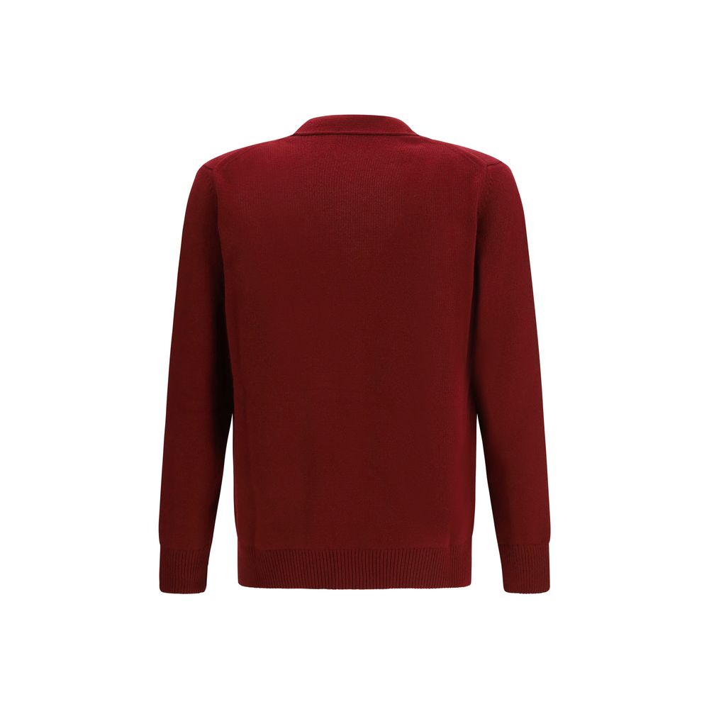 Gucci Bordeaux Woll-Strickjacke-2
