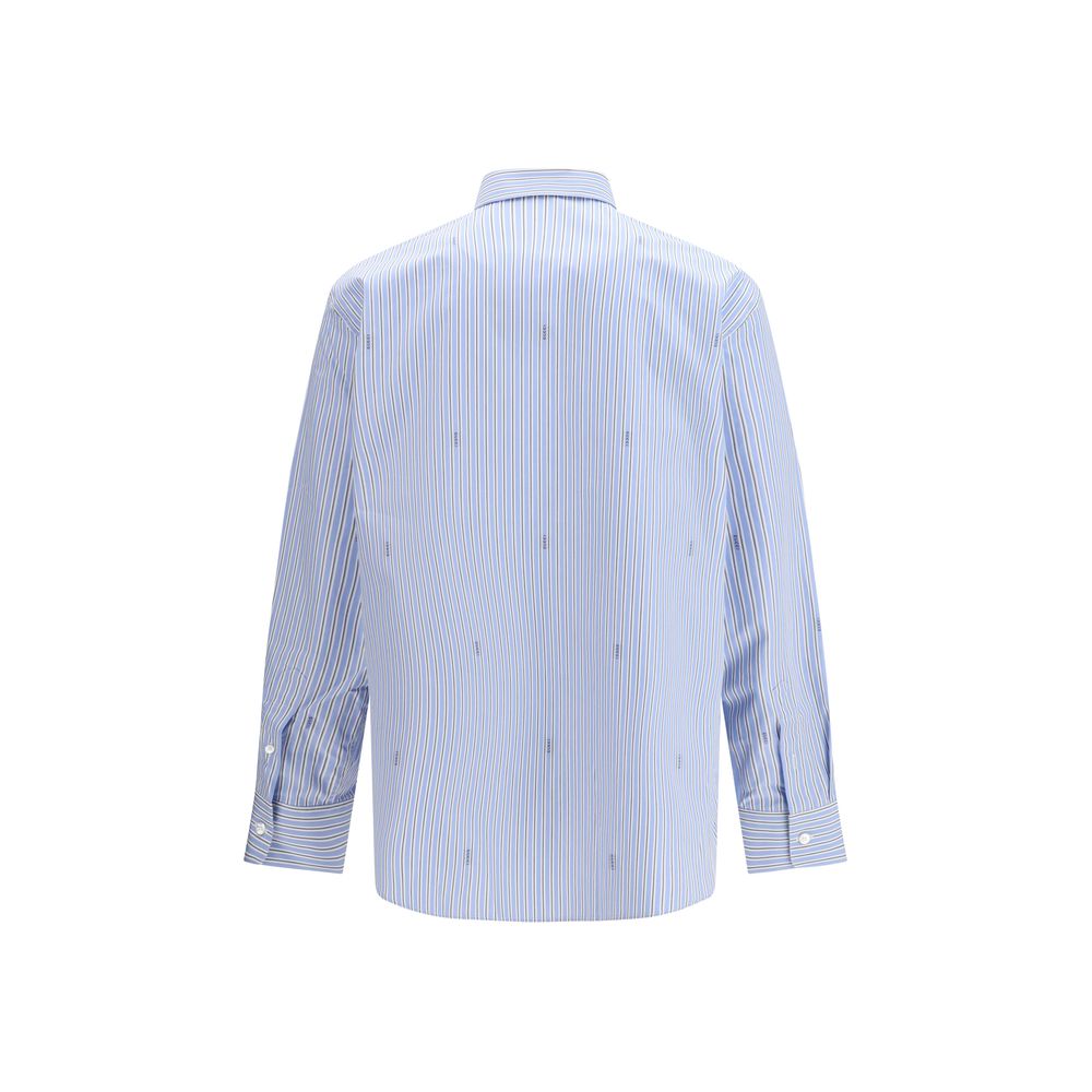Gucci Blaues Baumwollhemd mit Muster-2