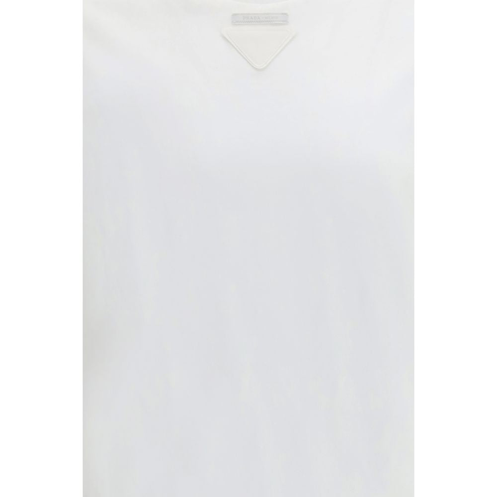 Prada Weißes Baumwoll-T-Shirt-3