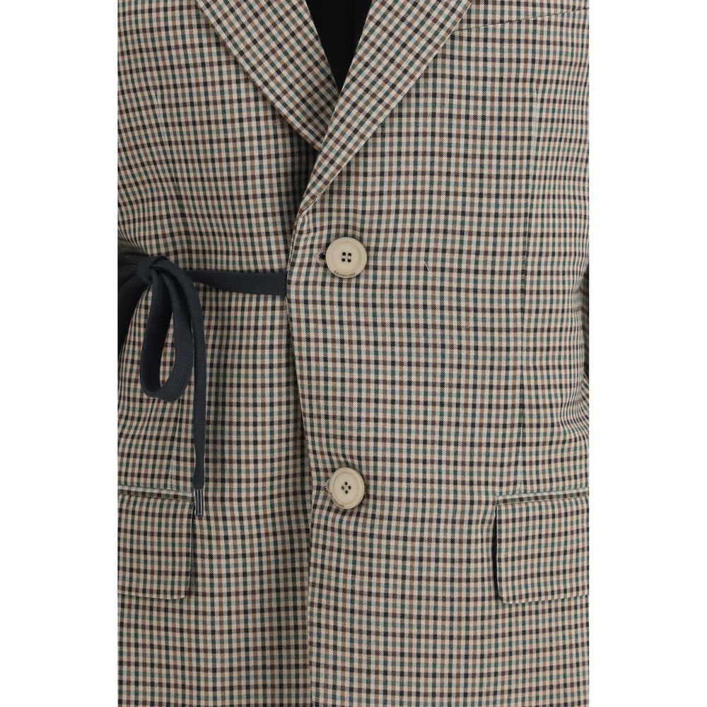Balenciaga Multicolor Lyocell Coat-3