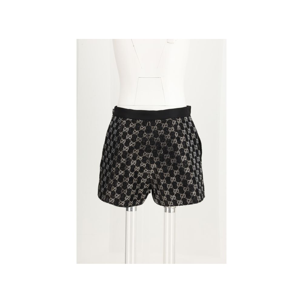 Gucci Schwarze Bermuda-Shorts aus Viskose-2