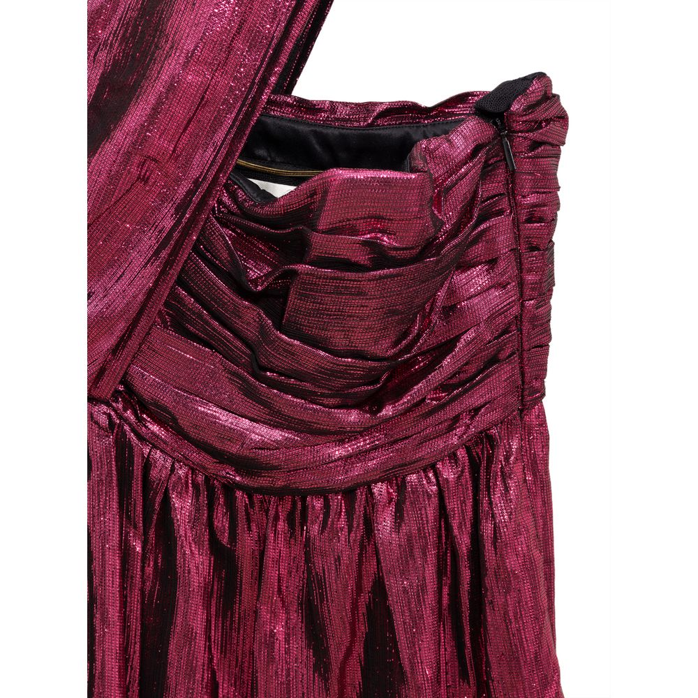 Saint Laurent Short Fuchsia Viscose Dress-4