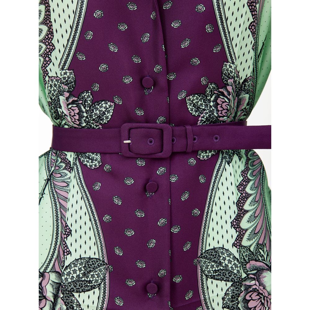 Gucci Green Patterned Silk Shirt-3