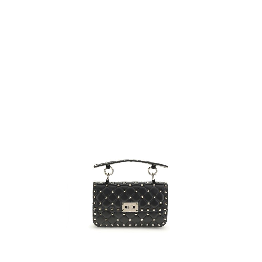Valentino Garavani Schwarze Kalbsleder Bos Taurus Handtasche-1