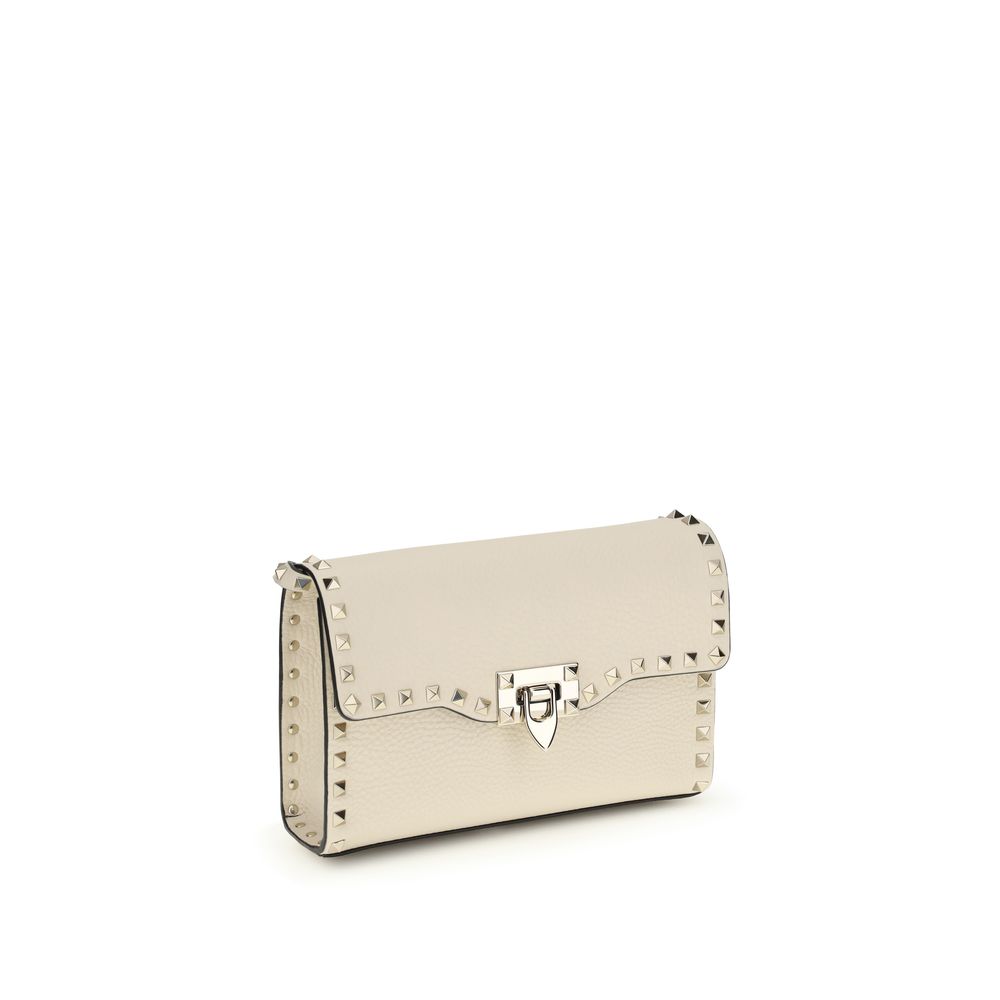 Valentino Garavani Beige Calf Leather Bos Taurus Shoulder Bag-2