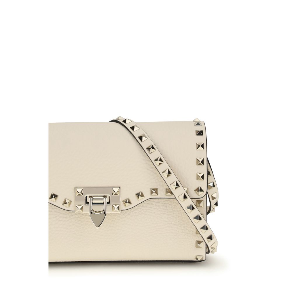 Valentino Garavani Beige Calf Leather Bos Taurus Shoulder Bag-4