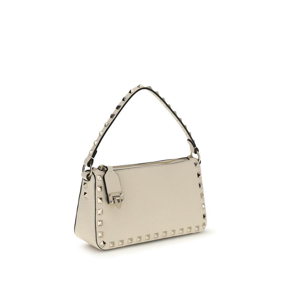 Valentino Garavani shoulder bag in beige calfskin leather, Bos Taurus-2
