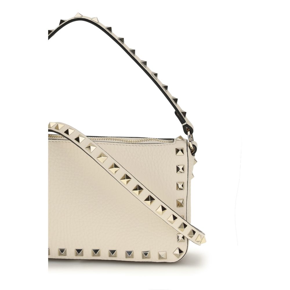 Valentino Garavani shoulder bag in beige calfskin leather, Bos Taurus-4