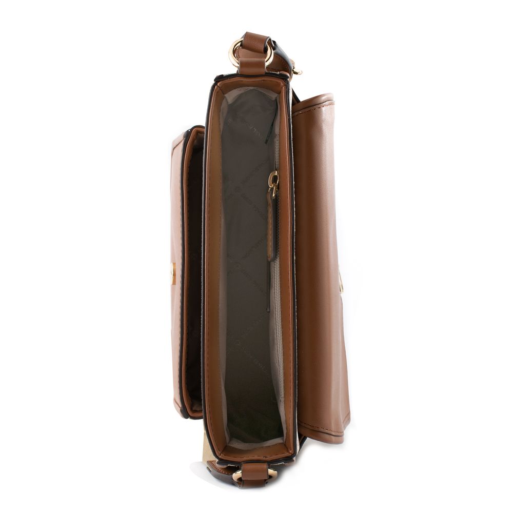Michael Kors Beige Canvas Umhängetasche-3