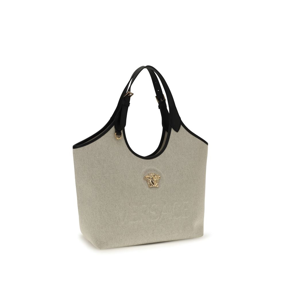 Versace Beige Cotton Shoulder Bag-2