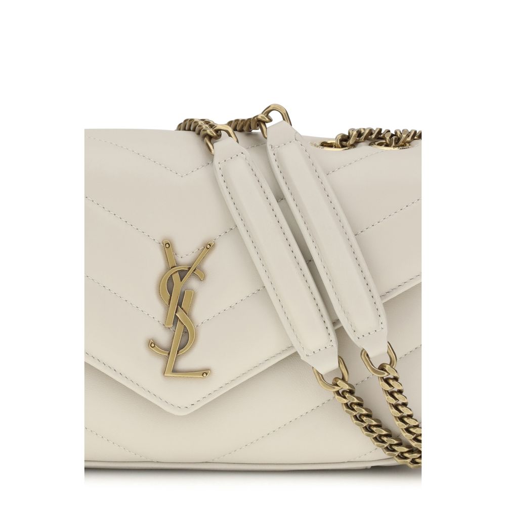 Saint Laurent Beige Lamb Ovis Aries Aries Shoulder Bag-4