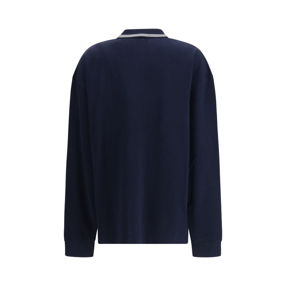 Miu Miu Blue Cotton Polo Shirt-2