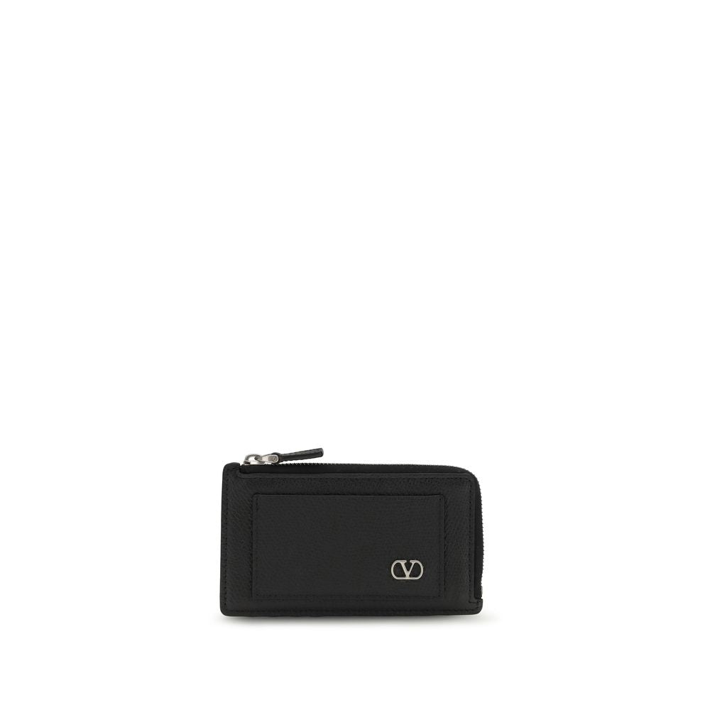 Valentino Garavani Black Calfskin Bos Taurus Wallet-1