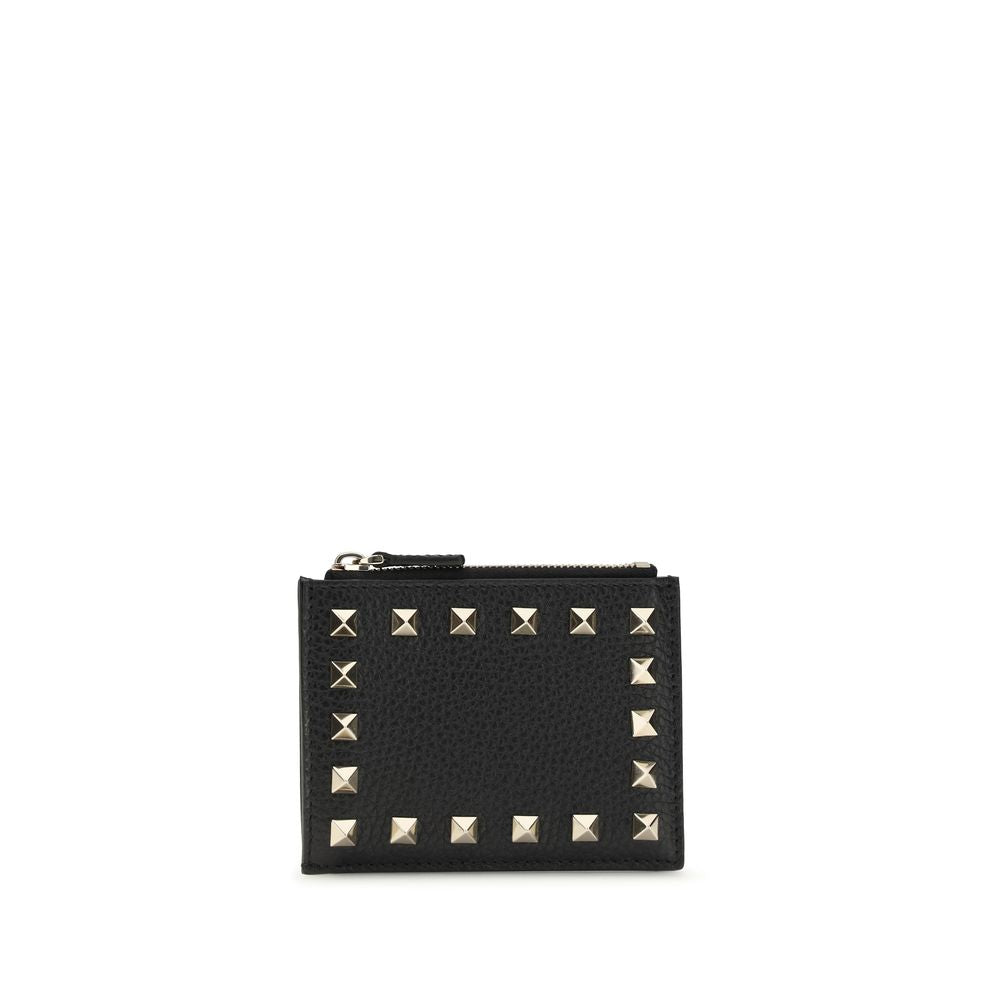 Valentino Garavani Black Calfskin Bos Taurus Wallet-1