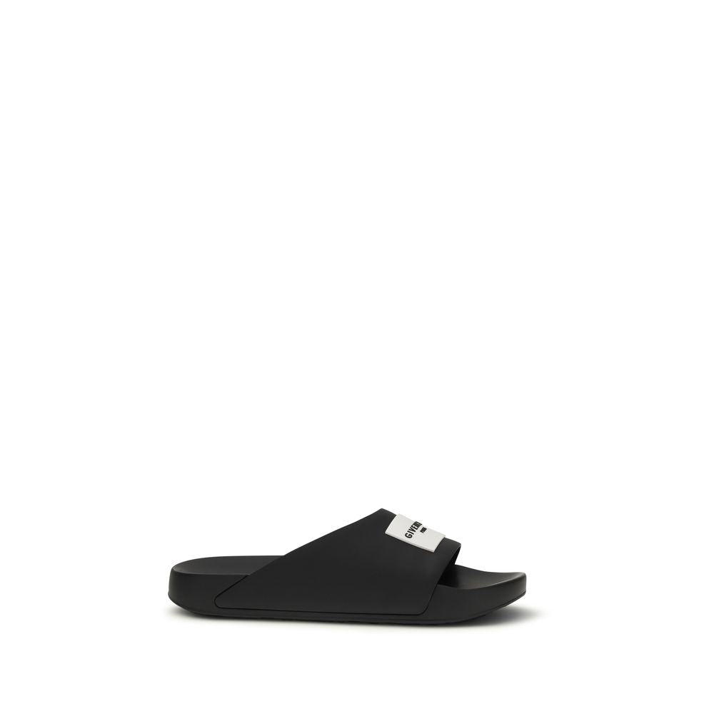 Givenchy Black Rubber Sandals-1