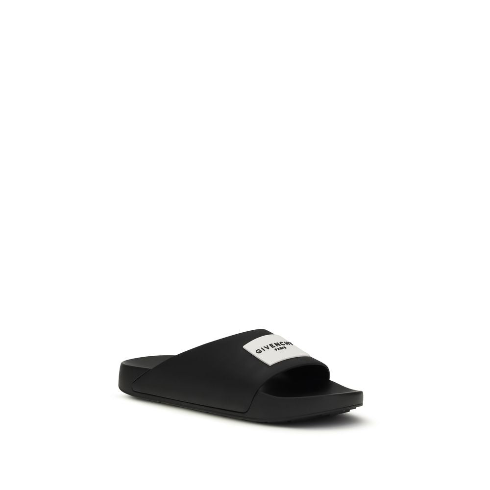 Givenchy Black Rubber Sandals-2