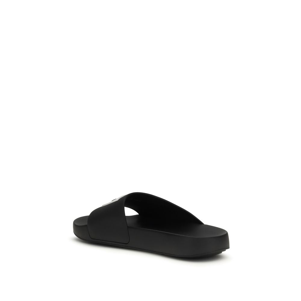 Givenchy Black Rubber Sandals-3