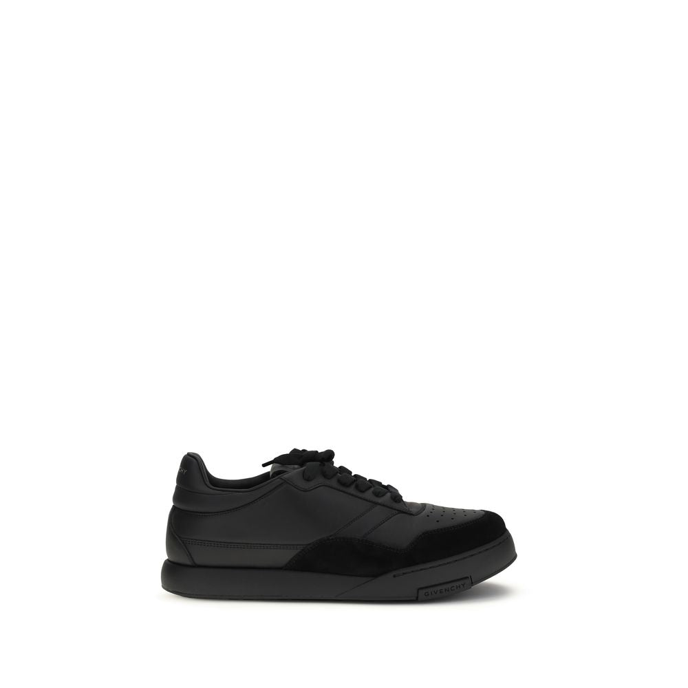 Givenchy Schwarze Kalbsleder Bos Taurus Low-Top-Sneaker-1