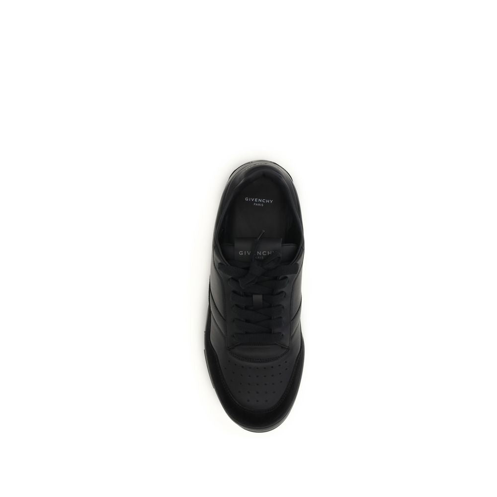 Givenchy Schwarze Kalbsleder Bos Taurus Low-Top-Sneaker-4