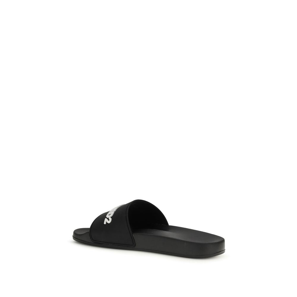 Dsquared² Schwarze Gummisandalen-3