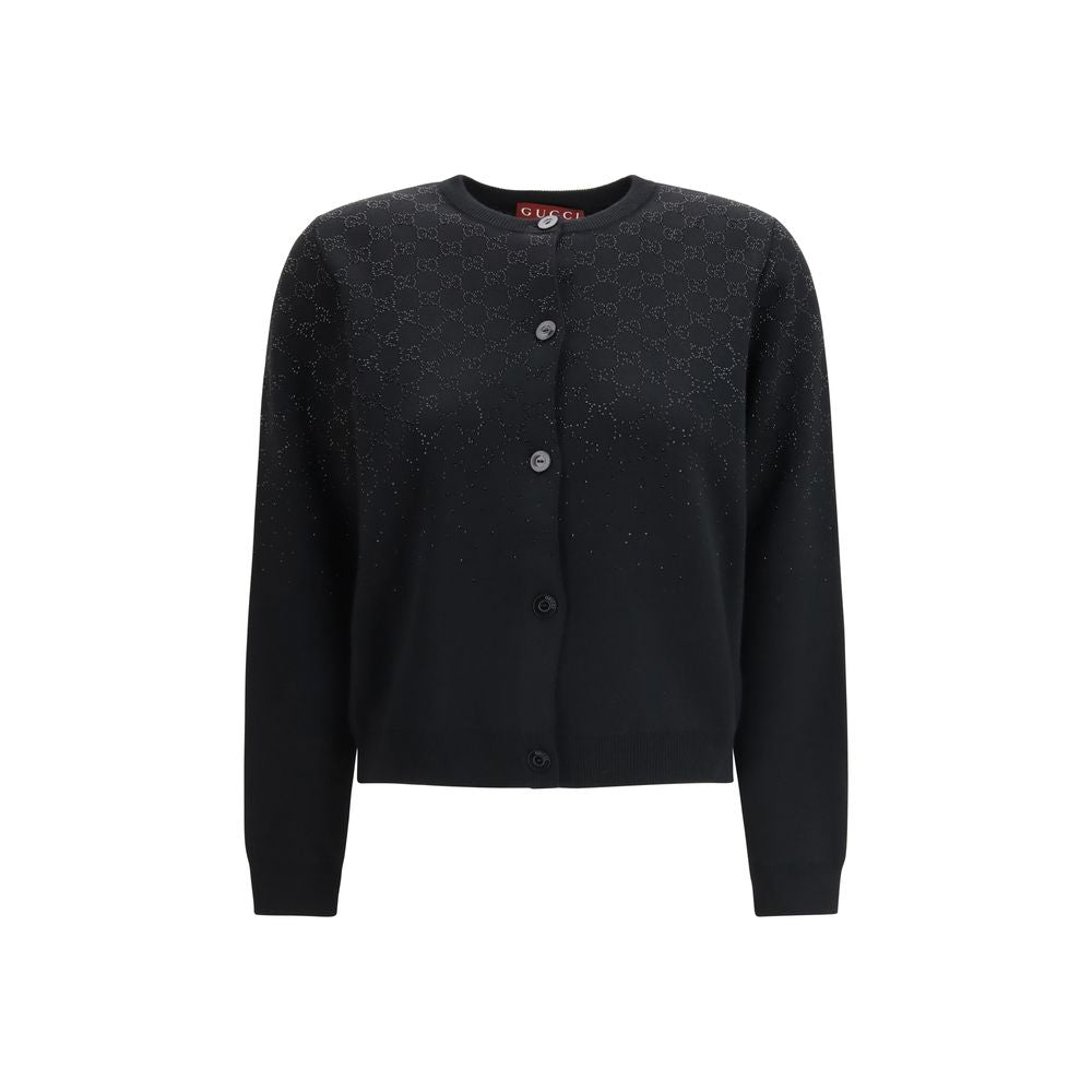 Gucci Schwarzer Wollcardigan-1
