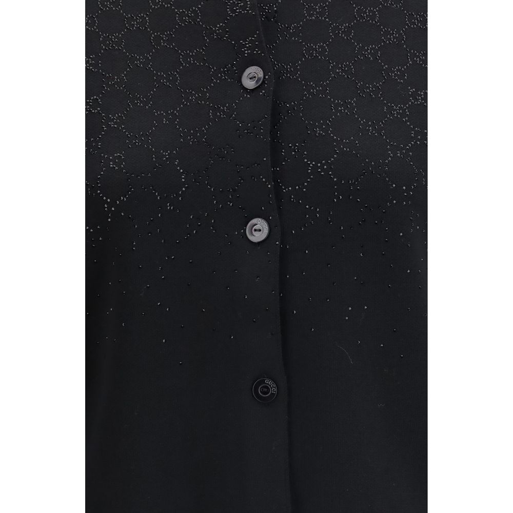 Gucci Schwarzer Wollcardigan-3