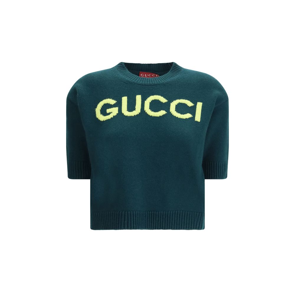 Gucci Zweifarbiger Wollpullover-1