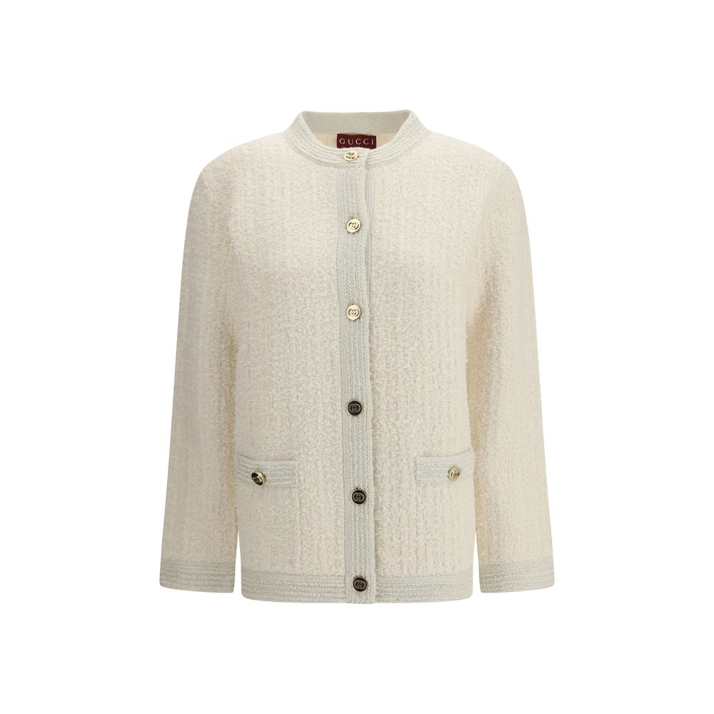 Gucci Beige Wool Cardigan-1