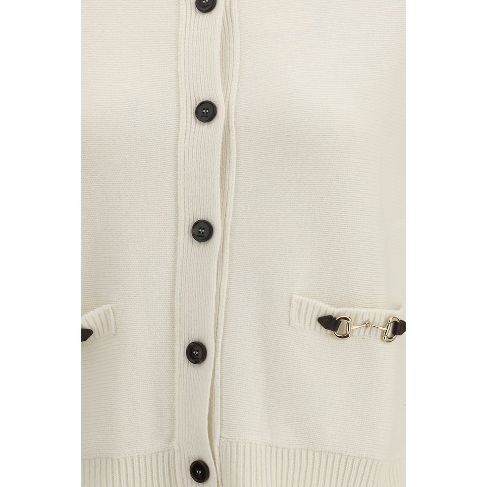Gucci Beige Wollstrickjacke-3