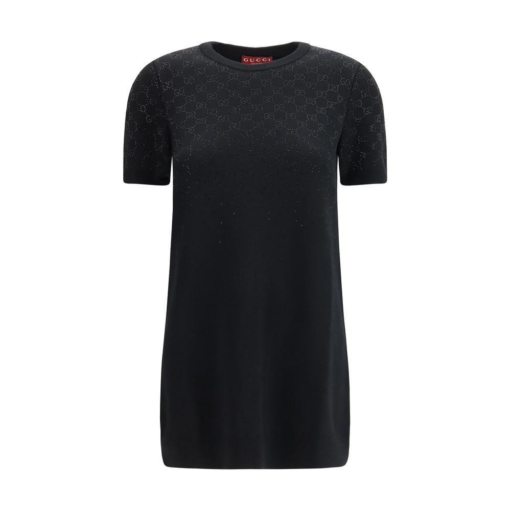 Gucci Schwarzes Wollkleid für den Alltag-1