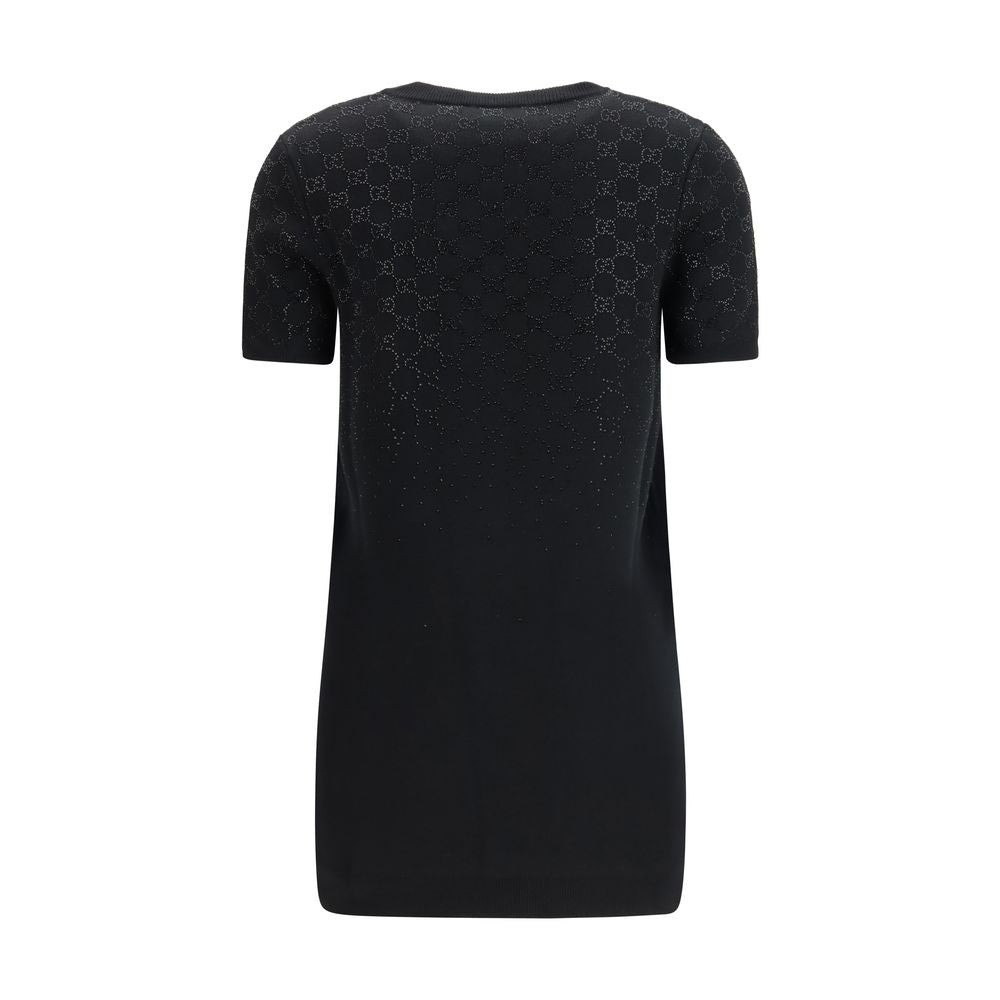 Gucci Schwarzes Wollkleid für den Alltag-2