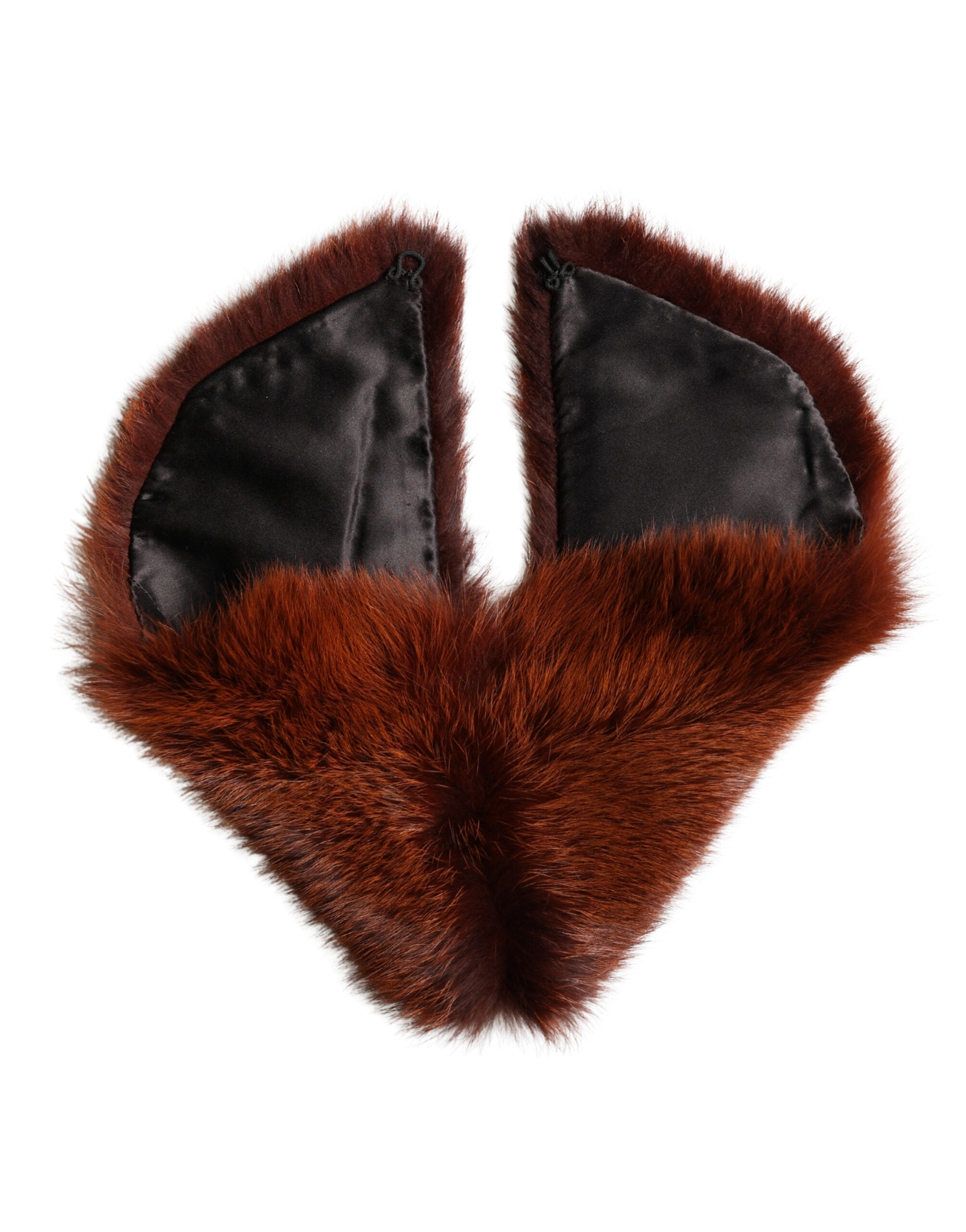 Dolce & Gabbana Brown Mink Fur Collar Women's Neck Warmer 60cm x 14cm Scarf-5