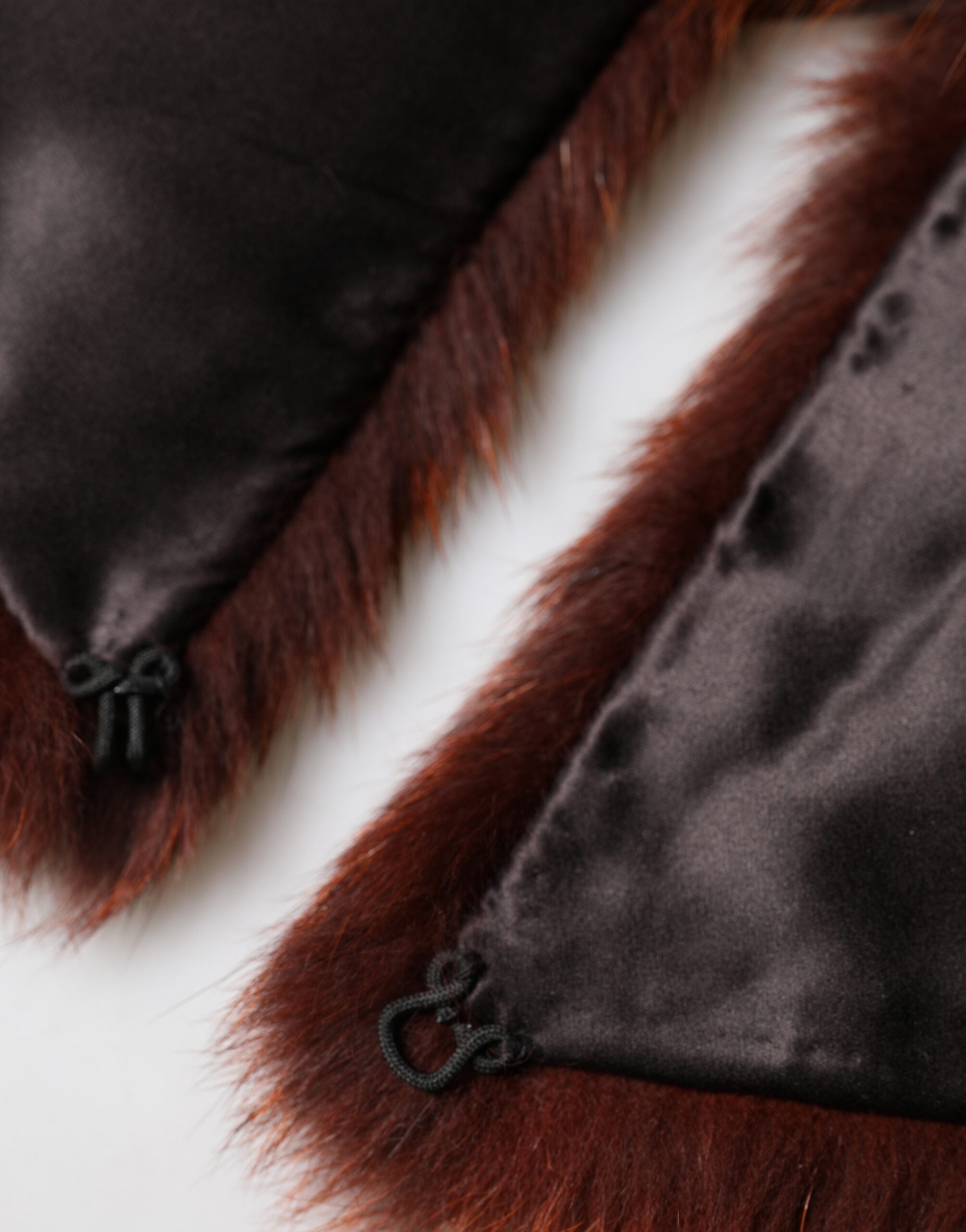 Dolce & Gabbana Brown Mink Fur Collar Women's Neck Warmer 60cm x 14cm Scarf-6