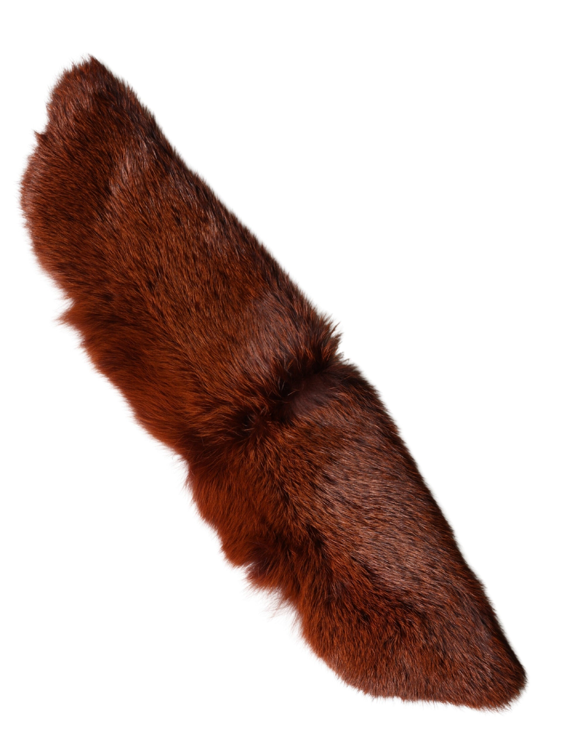 Dolce & Gabbana Brown Mink Fur Collar Women's Neck Warmer 60cm x 14cm Scarf-7