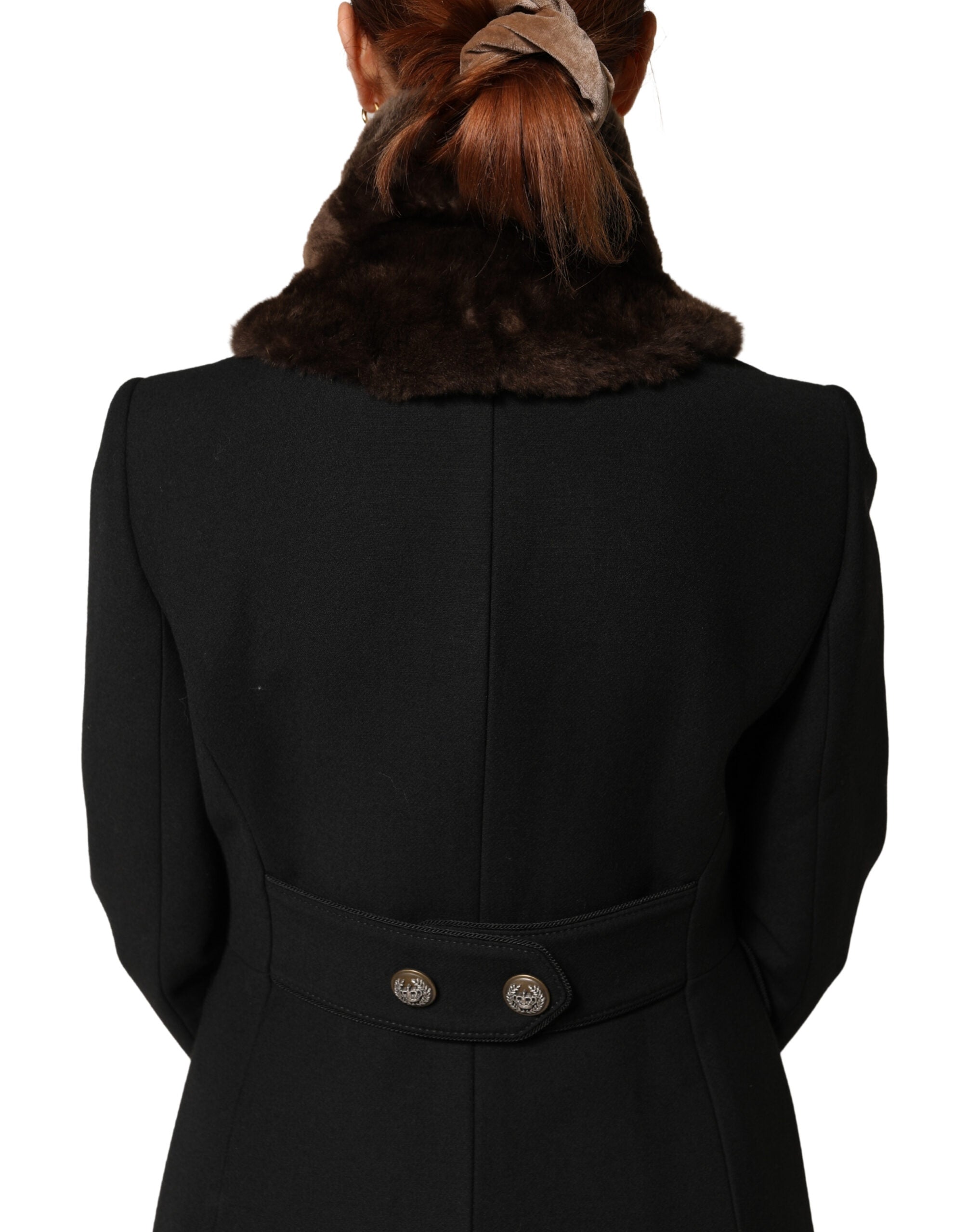 Dolce & Gabbana Brown Fur Shoulder Collar 60cm x 14cm Scarf-3