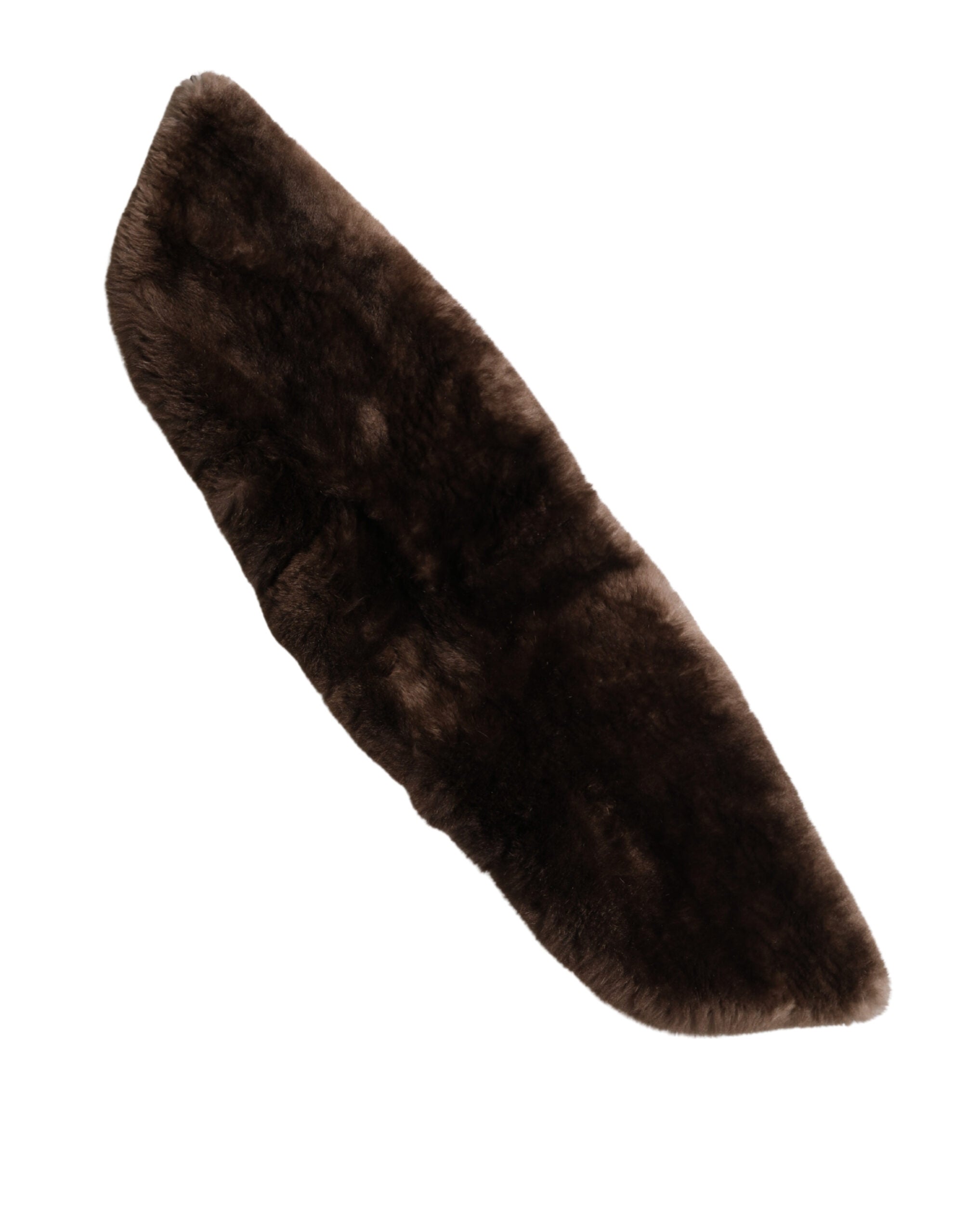 Dolce & Gabbana Brown Fur Shoulder Collar 60cm x 14cm Scarf-5