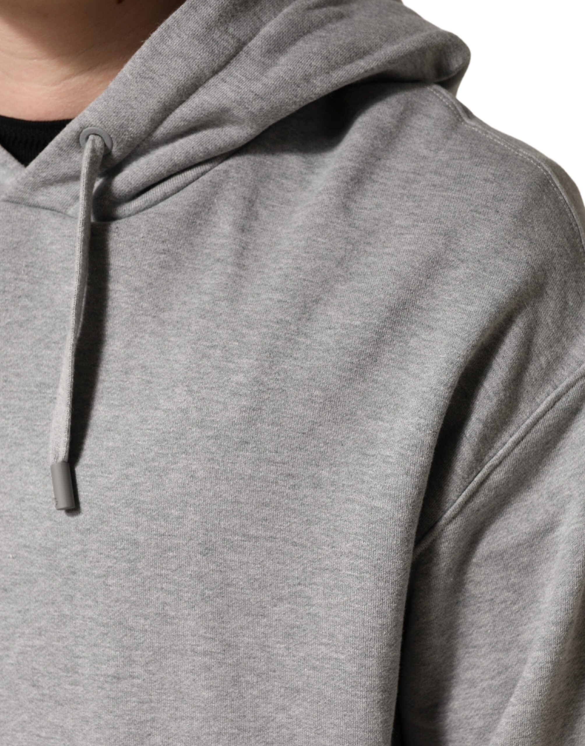 Dolce & Gabbana Grey Cotton Hoodie-6