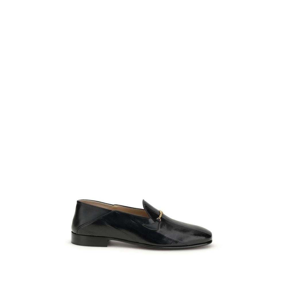 Valentino Garavani Schwarze "Bos Taurus" Kalbsleder Loafer zum Hineinschlüpfen-1