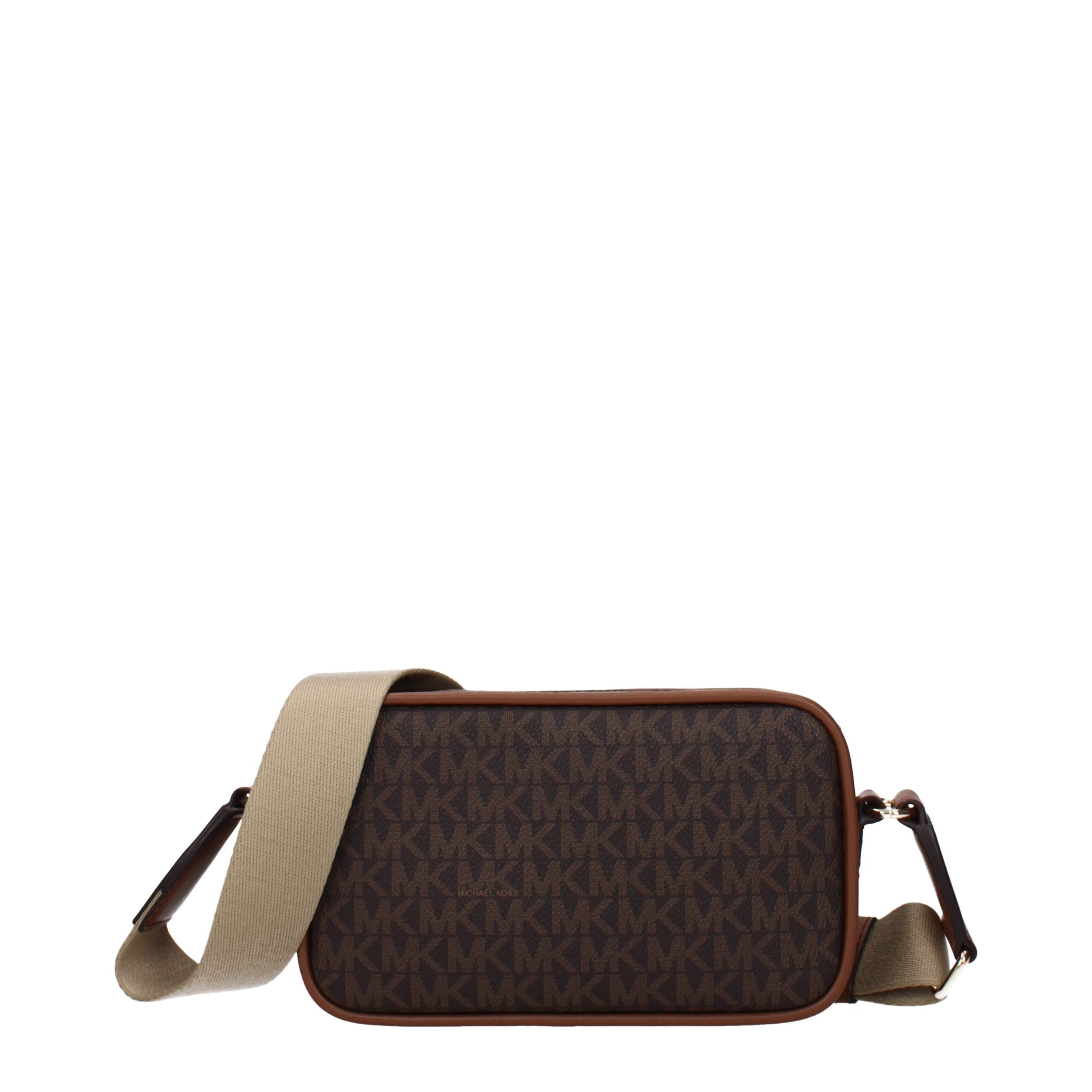 Michael Kors Braune Umhängetasche aus Stoff-3