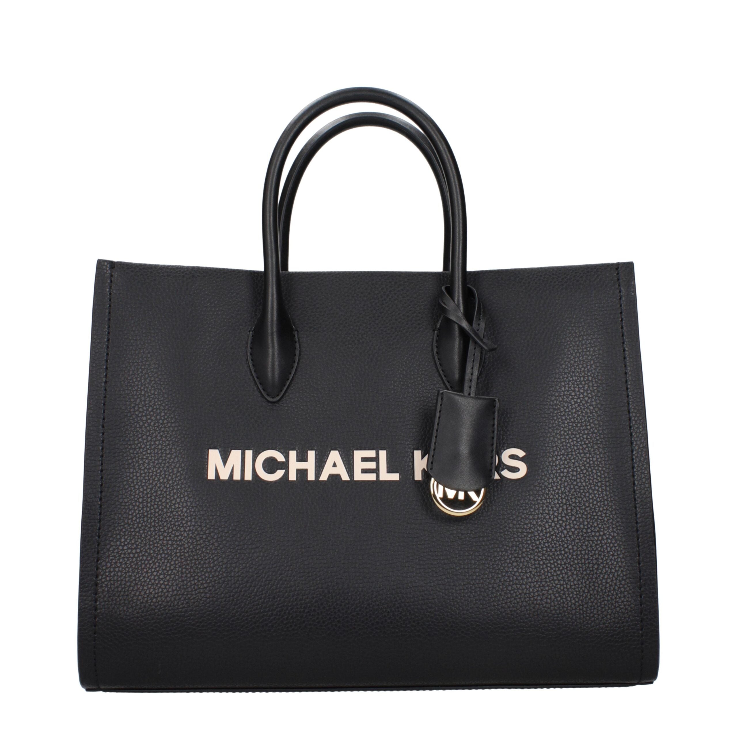 Michael Kors Schwarze Lederhandtasche-1