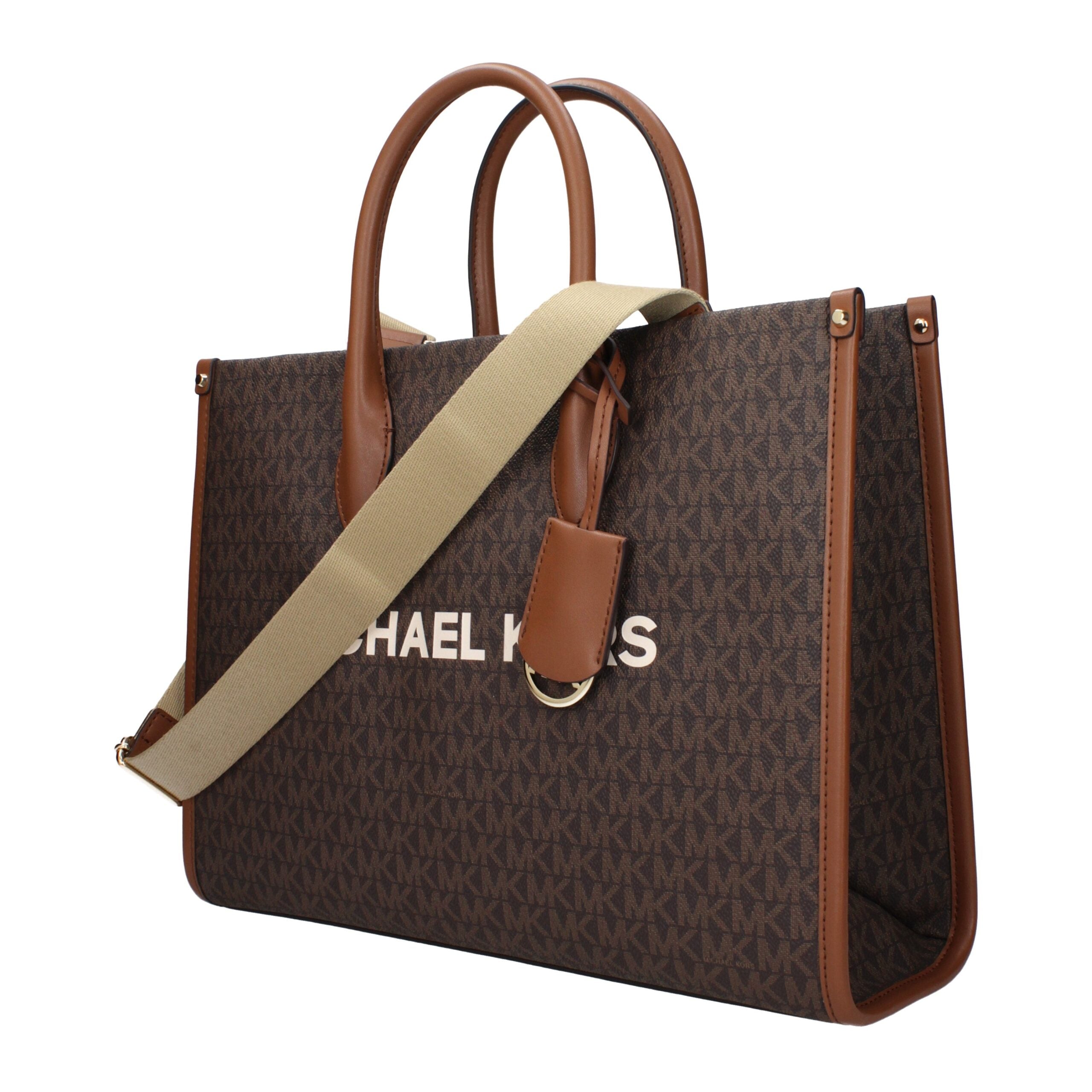 Michael Kors Braune Stoffhandtasche-2